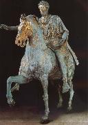 unknow artist Rider statue of Marcus Aurelius painting